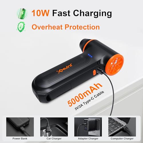 Compressed Air Duster,150000RPM Super Power air Blower,3-Speed Adjustable | rechargeable air duster with High speed brushless motor, 3-speed/multiple nozzles,for cleaning car, keyboard, computer, home.