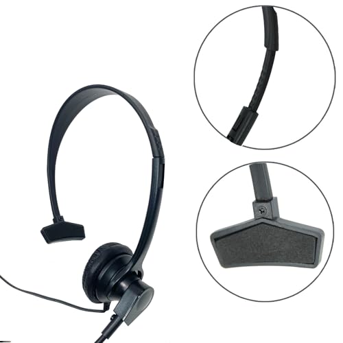 MaximalPower 2 Pin Earpiece Headphone Overhead Headset with Mic Compatible for Motorola Walkie Talkie 2 Way Radio cls1110 cls1410 CP200 GP88 300 CT150 P040 PRO1150 SP10 XTN500 (2 Pack)