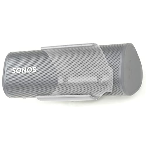 Spartan Mounts Compatible with SONOS Roam Bluetooth Speakers | Low Profile Wall Mount Anywhere Design for Home, Office, Studio, Garage, Dorm, Patio, Auto, Boat, Golf Cart - color: White