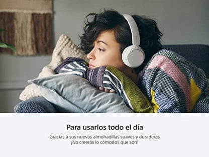 Sony WH-CH520 Wireless Bluetooth On-Ear Headphones with Microphone, Up to 50 Hours Battery Life with Quick Charge Function, Includes USB-C Charging Cable - Black - International Version (No Warranty) - color: Black