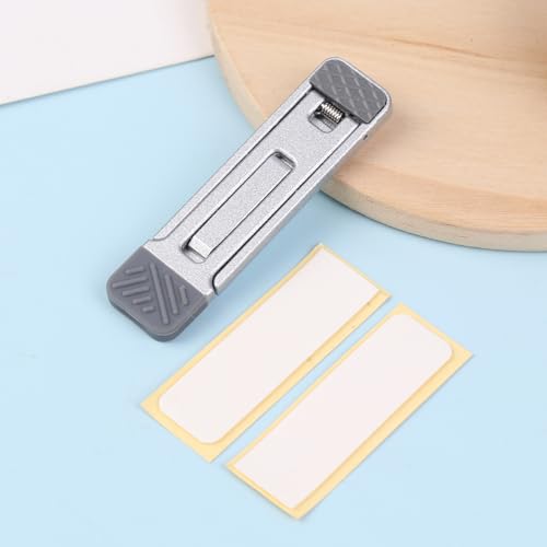 1pc Mini Zinc Alloy Laptop Stand Adjustable Height Foldable Laptop Riser Legs Anti Slip Holder