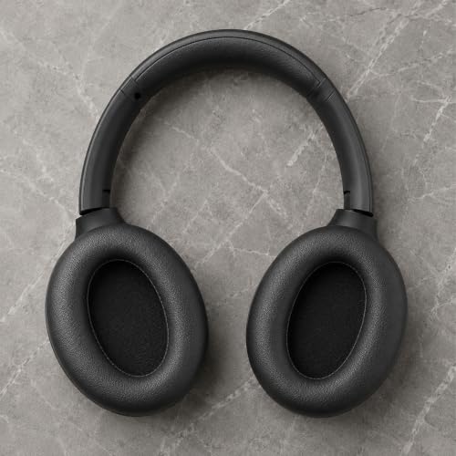 Replacement Ear Pads for Sony WH-1000XM3 Headphones, Ear Cushions for WH1000XM3, Extra Thick Earpads, Headphone Pads with Protein Leather＆Memory Foam, Replacement Cushions - color: Black