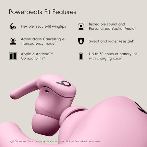 Beats - Powerbeats Fit - Wireless Noise-Cancelling Workout Earbuds with Ultimate Secure Fit with AppleCare+ (2 Years) - Jet Black - color: Jet Black, style: with AppleCare+