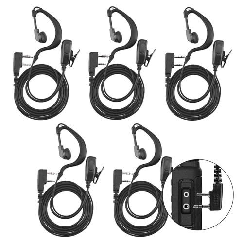 5pcs Walkie Talkie Earpiece with Mic for Retevis Pxton Baofeng