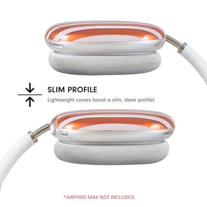 Sonix Protective Case for AirPods Max Headphones - Stylish TPU Hard Shell Ear Cup Covers | Abstract Stripe Pumpkin - color: Abstract Stripe Pumpkin
