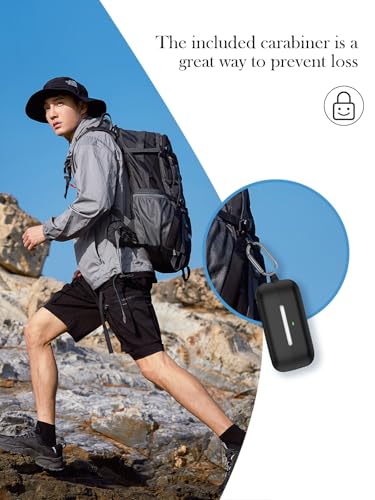 Case for Sony WF-C510 Truly Wireless in-Ear Bluetooth Earbud,Soft Protective,Shockproof, BOVUGAC Silicone Case Cover with Keychain & Cleaning Kit & Lanyard-Black - color: Black