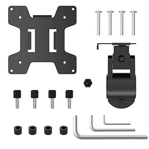 WALI Monitor Pole Mount for Universal Monitor Mounting System, Pole Mount Bracket Fits 1.375”Diameter Pole, Mounting Holes for 75 x 75mm and 100 x 100mm (VES01), Black - size: For 1.375'' diameter pole