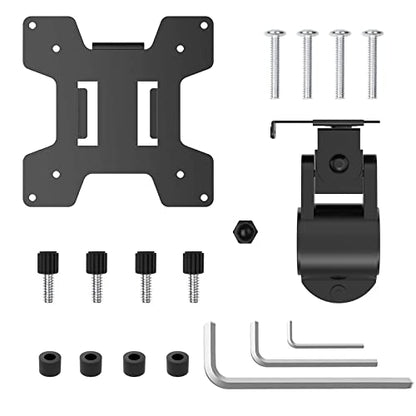 WALI Monitor Pole Mount for Universal Monitor Mounting System, Pole Mount Bracket Fits 1.375”Diameter Pole, Mounting Holes for 75 x 75mm and 100 x 100mm (VES01), Black - size: For 1.375'' diameter pole
