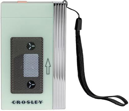 Crosley CR3047A-MT Mini Retro 80s Portable Bluetooth Speaker, Mint | Retro 80's-Inspired Design, Speaker Only - Does Not Play Cassette Tapes, Bluetooth In, Rechargeable Lithium-Ion Battery - color: Mint