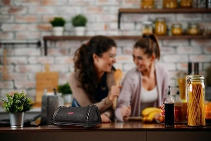 AIWA Exos-3 Waterproof Bluetooth Speaker, 60W Peak Power, 20-Hour Playtime, Stereo Sound, USB-C Charging, IPX7 Waterproof, Wireless Pairing, Perfect for Outdoor Adventures