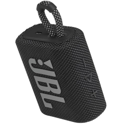 JBL Go 3 - Portable Mini Bluetooth Speaker, big audio and punchy bass, IP67 waterproof and dustproof, 5 hours of playtime, speaker for home, outdoor and travel (Black) - color: Black, style: GO3