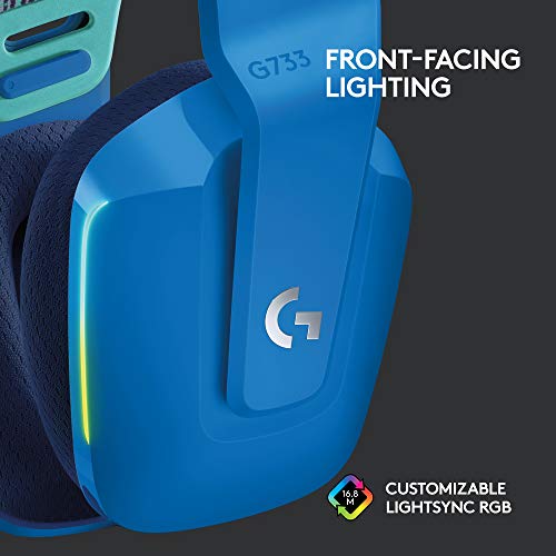 Logitech G733 Lightspeed Wireless Gaming Headset - Blue - color: Blue