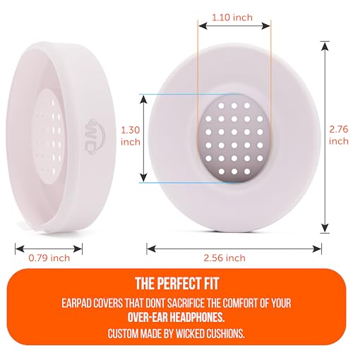 WC SweatZ Solo - Patented Earpad Sweat Covers for Beats Solo 4, Solo 3 & Solo 2, Made by Wicked Cushions | Sweatproof & Machine Washable | Cloud Pink - color: Cloud Pink