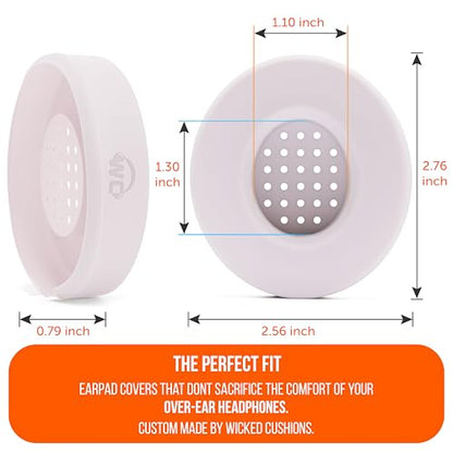WC SweatZ Solo - Patented Earpad Sweat Covers for Beats Solo 4, Solo 3 & Solo 2, Made by Wicked Cushions | Sweatproof & Machine Washable | Cloud Pink - color: Cloud Pink