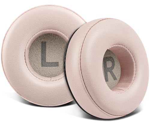 SOULWIT Earpads Replacement for JBL Tune 450BT/Tune 460BT/Tune 500BT/Tune 510BT/Tune 520BT/Tune 530BT/JR 300BT/JR 310BT/E40BT/Junior 320BT, Ear Pads Cushions with Soft Protein Leather - Pink - color: Pink