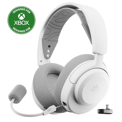 SteelSeries Arctis Nova 3X Wireless Multi-Platform Gaming Headset — Mobile App Control — 40 HR Battery — Neodymium Magnetic Drivers — 2.4GHz/Bluetooth — Xbox, PS5, PC, Switch, Mobile — White - color: White, style: Xbox|Switch|PC