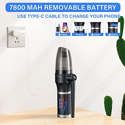 ATEngeus 3 in1 Compressed Air Duster & Vacuum, Air Blower, Vacuum Cleaner for pc - color: Tad053
