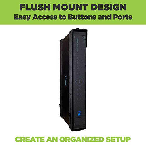 HIDEit Mounts Uni-L Mount - Patented in 2015, Made in USA - Steel Adjustable Large Wall Mount, Hide Your Cable TV Box, Satellite Receivers, DVRs, NVRs, Set-Top Boxes and Other A/V Equipment - size: USA Made Large