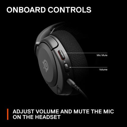 SteelSeries Arctis Nova 1 Multi-System Gaming Headset — Hi-Fi Drivers — 360° Spatial Audio — Comfort Design — Durable — Ultra Lightweight — Noise-Cancelling Mic — PC, PS5/PS4, Switch, Xbox - Black - color: Black, style: Nova 1