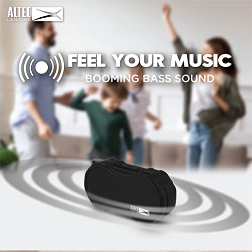 Altec Lansing - Portable Bluetooth Speaker, Waterproof IP67 - color: Black