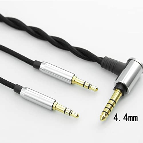 Monitor Headphone Cable,Dual 3.5mm Over-Ear Headphone Wire,High Purity Oxygen Free Copper AUX Cord Compatible with Hifiman HE560 Meze 105 AER MDR Z1R for Musicians Audiophiles 4.4mm - style: 4.4mm Plug