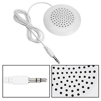 Mini Speaker, Portable 3.5mm Plug Stereo Pillow Speaker Laptop Speakers Wired for MP3 MP4 Player Mobile Phone