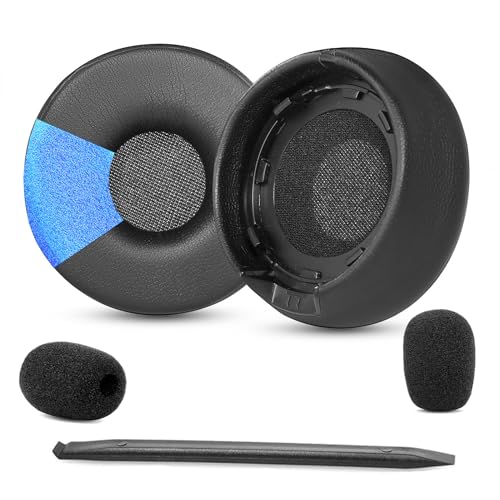 Engage 75 Ear Pads Replacement Earpads Compatible with Jabra Engage 55/65/75 (Stereo Version) Headphone (Do Not Fit Engage 55/65/75 Mono Version, Engage 75/65 Convertible) Protein Leather Cushions