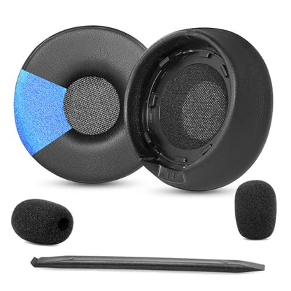 Engage 75 Ear Pads Replacement Earpads Compatible with Jabra Engage 55/65/75 (Stereo Version) Headphone (Do Not Fit Engage 55/65/75 Mono Version, Engage 75/65 Convertible) Protein Leather Cushions