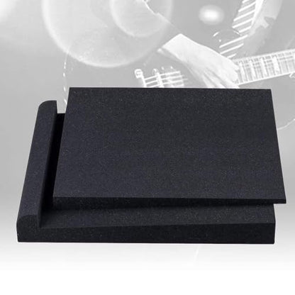 Studio Monitor Isolation Pads, 2Pcs Acoustic Foam Panels for Monitors Speaker, Acoustic Isolation Pads High Density Acoustic Foam Fits Most Speaker Stands
