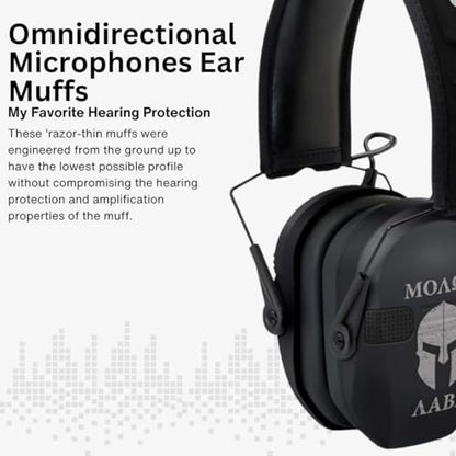 Walker's Razor Slim Electronic Earmuffs | Protective Case - color: Molon