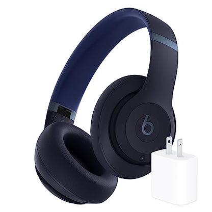 Beats Studio Pro Bluetooth Noise Cancelling Headphones with Apple 20W USB-C Power Adapter - Navy - color: Navy, style: With Power Adapter