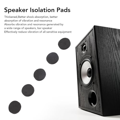 50Pcs Black EVA Foam Vibration Soundbar Isolation Pads Non Slip Thickened Adhesive Shock Absorption Pads Studio Monitors(40 * 10mm) - style: 40*10mm