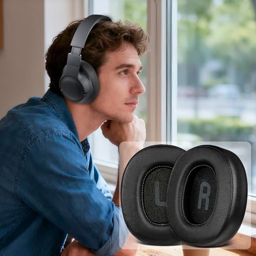 SOULWIT Earpads for JBL Tune 760NC, Tune 770NC - Black | for JBL Tune(700BT/710BT/720BT/750BTNC/760NC/770NC) Headphones - color: Black