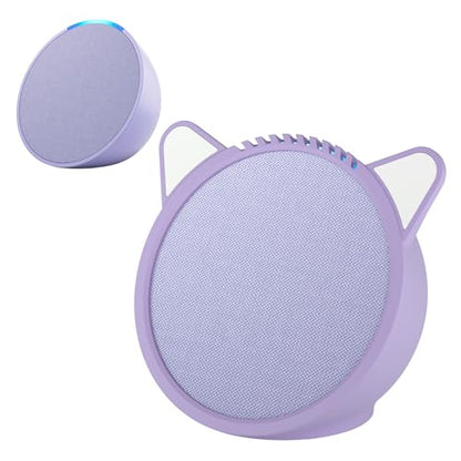 Silicone Cover for Ec/-ho P/-op Soft Waterproof Dustproof Portable Protective Case Compatible with Ec-h/o P-o/p Speaker Accessories (Purple) - color: purple