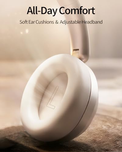 Wentronic Y05 Wireless Bluetooth Headphone, Noise Cancelling, Starlight | Wireless Over-Ear Headphones, Hi-Res Audio, 48H Playtime, Built-in Mic, Comfort & Connectivity, Works with iOS, Android & PC - color: Starlight