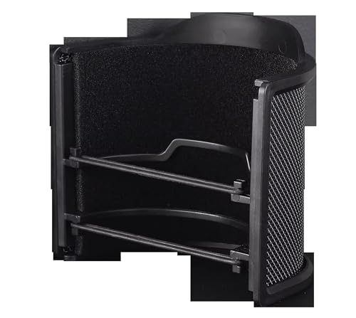 Pop Filter,Microphone Filter, U Shape Mic Filter 3 Layer Compact Windscreen for Speaking or Singing