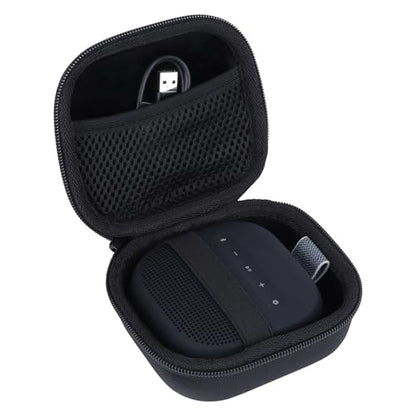 Storage Case Compatible with Bose SoundLink Micro 2nd Gen Speaker | Lightweight Carry, Secure Storage, Convenient Zipper, Soft Interior,Black Case - color: Black