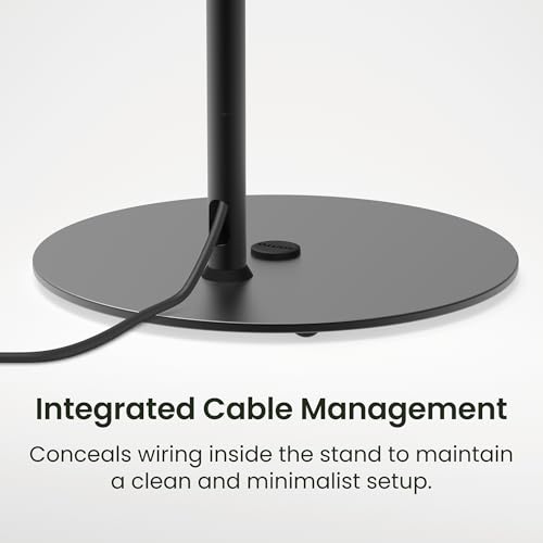 Kanto SLH Universal Height Adjustable Speaker Stands for Satellites up to 9 lbs (4 kg) | Pair | Black