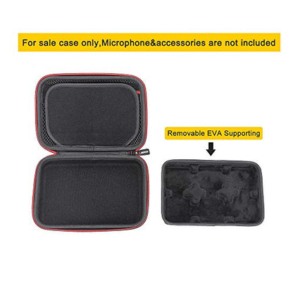 RLSOCO Carrying Case for Rode Wireless GO II/Wireless ME/Wireless GO III (Gen 3)/Wireless GO Wireless Microphone System - Fits for Rode Wireless GO 2/3 Microphone (Black) - color: Six Slots