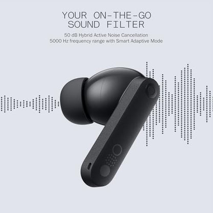 CMF Buds Pro 2 Wireless Earbuds with Smart Dial, 50dB Hybrid Noise Cancelling Earbuds Wireless Bluetooth 5.3, 11mm Bass with LDAC, 6 Hi-Res Audio Mics, 43H Playtime, Fast Charging Case, Blue - color: Blue