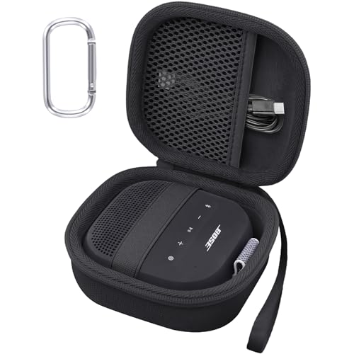 Aenllosi Case for Bose SoundLink Micro 2nd Gen Speaker, Black | EVA case construction, Water-resistant design, Dust-resistant design, Protective case only - color: Black-, style: Hard Case for Bose SoundLink Micro 2nd Gen