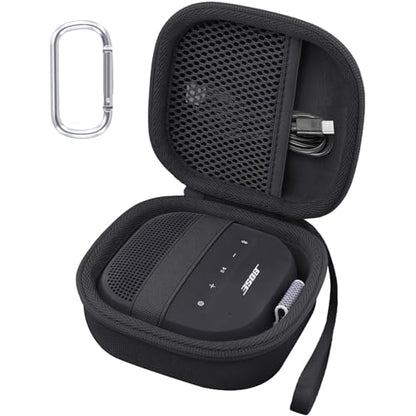 Aenllosi Case for Bose SoundLink Micro 2nd Gen Speaker, Black | EVA case construction, Water-resistant design, Dust-resistant design, Protective case only - color: Black-, style: Hard Case for Bose SoundLink Micro 2nd Gen