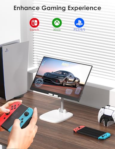 Anyuse 17.3" FHD 144Hz IPS USB-C HDMI Portable Monitor | 17.3" FHD IPS 144Hz HDR, smart cover+speakers, USB-C/HDMI, PC/Mac/Phone/PS5/Xbox/Switch, travel gaming. - size: 17.3"Portable
