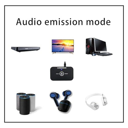 Bluetooth Transmitter Receiver 2-in-1 5.3 Wireless Bluetooth Adapter | Bose Wave Radio IV III II Awr1b1 Awr1b2 Receiver Supports TV, PC, MP3 Gym - Connects Speakers/Headphones