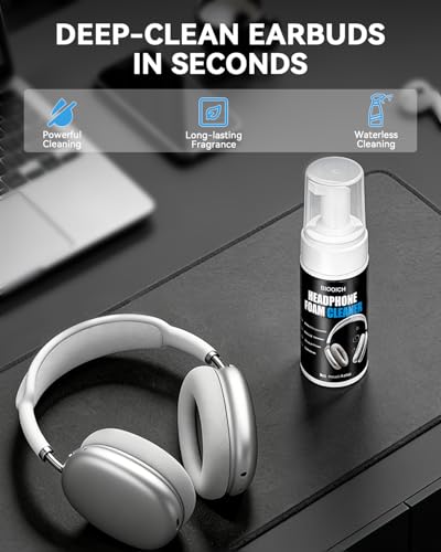 for Apple AirPods Max Headband Cleaner Kit - Restore Headband & Earcups with Deep Clean Foam, Soft Brush for Mesh Fabric, Removes Stains & Odors (4.1 Oz)