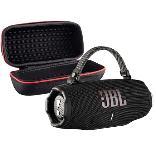 JBL Charge 6 Portable Bluetooth Speaker (Black) | IP68 Waterproof, DustProof, and DropProof, Outdoor Wireless Audio |28Hrs Playtime + Travel Case Bundle - color: Black