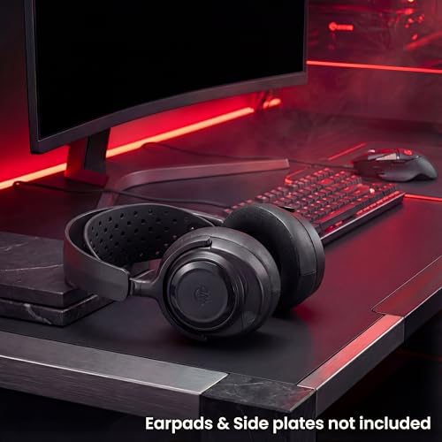WC HeadbandZ Arctis Nova V2 - Upgraded Wide Silicone Headband Compatible with Arctis Nova Headsets by Wicked Cushions | Wider Weight-Distributing Design, Softer Flexible Silicone | Black - color: Black