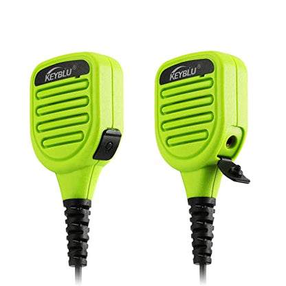 Waterproof Shoulder Speaker Mic 2 Pin Two Way Radio Microphone with 3.5mm Audio Jack Compatible with BaoFeng GT-5R / UV-5R, BTECH, Kenwood and Retevis Radios Walkie Talkie