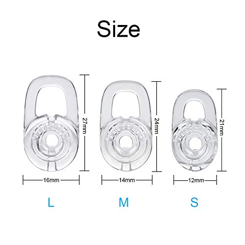 N/A Compatible with/Replacement for Earbud Gel Ear Hooks Plantronics M155 M165 M1100 M100 M55 M28 M25 Voyager Edge Silicone Earbuds Antislip Accessories - size: S