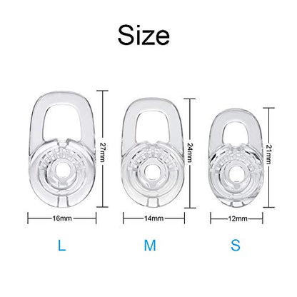 N/A Compatible with/Replacement for Earbud Gel Ear Hooks Plantronics M155 M165 M1100 M100 M55 M28 M25 Voyager Edge Silicone Earbuds Antislip Accessories - size: S